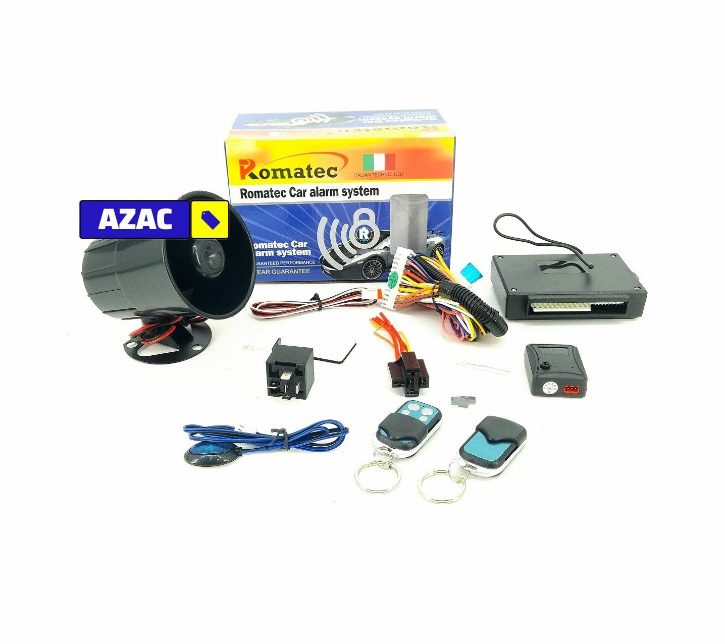 Best Quality Anti Theft Car Universal Alarm System with 2 Remotes
