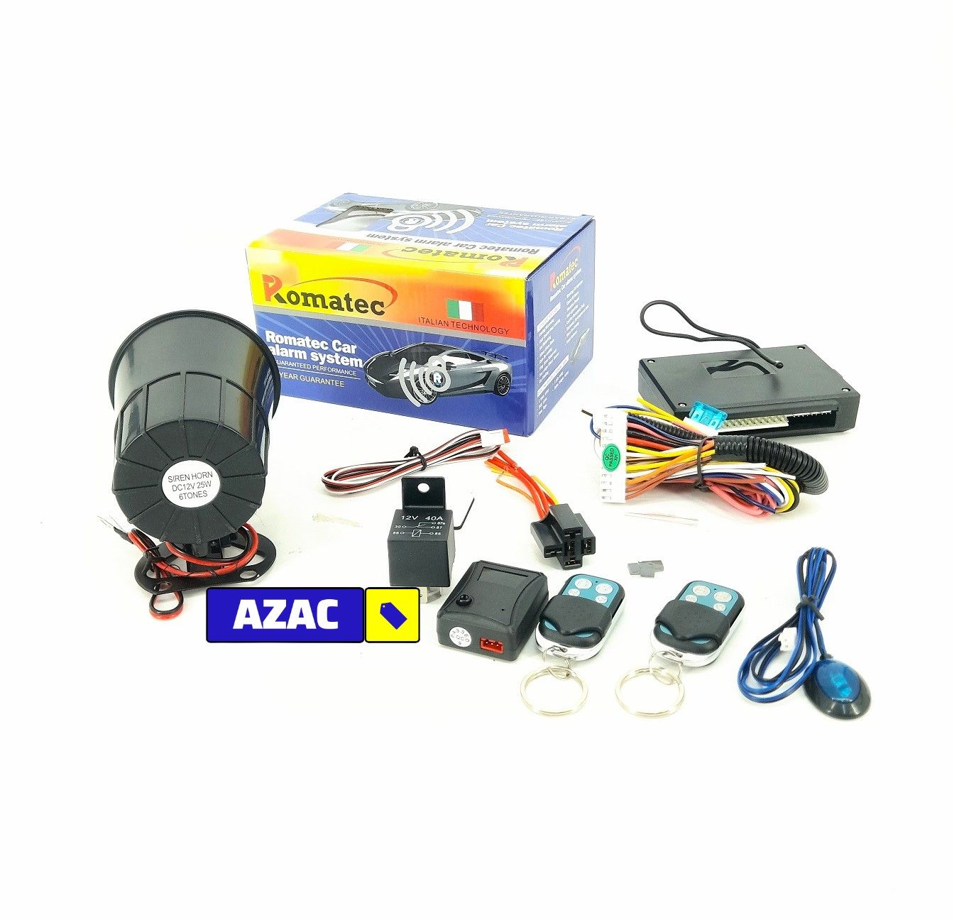 Best Quality Anti Theft Car Universal Alarm System with 2 Remotes