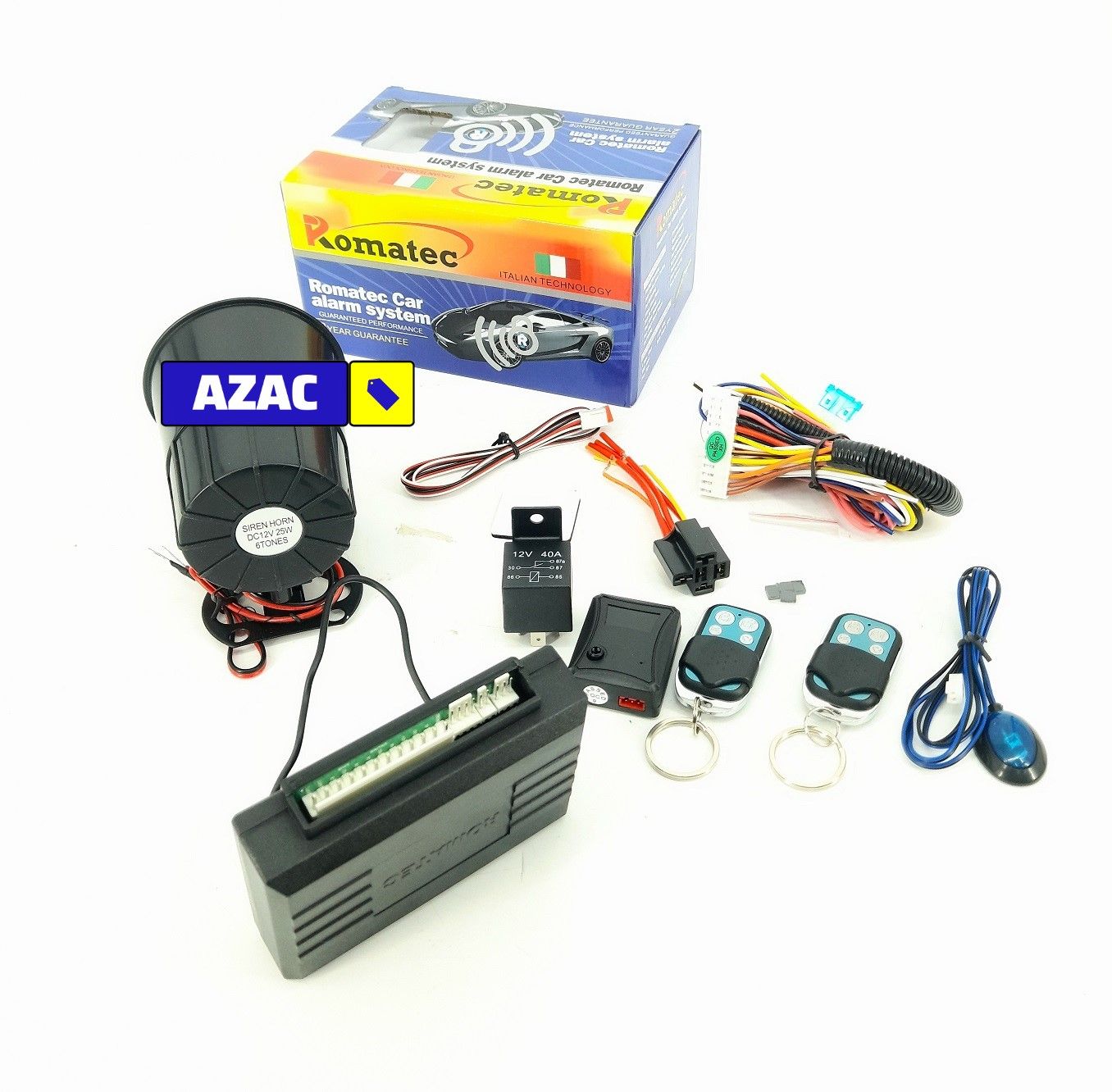 Best Quality Anti Theft Car Universal Alarm System with 2 Remotes