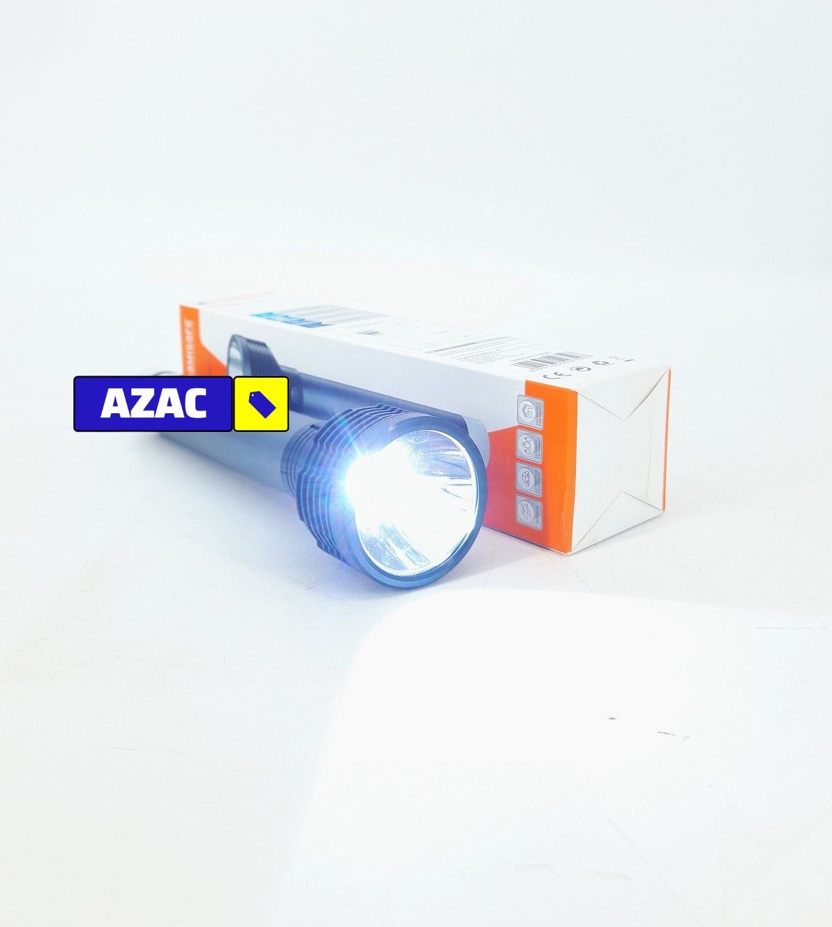 Kamisafe KM H07U Rechargeable Aluminium Alloy Flashlight Torch