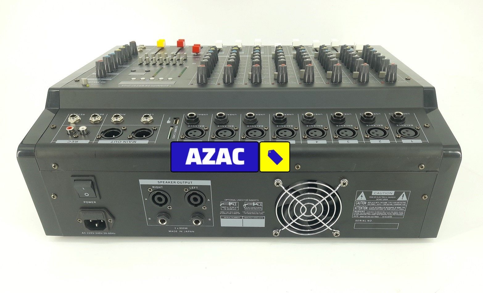 Max PMX808D 8 Channel Powered Mixer Mixing Console Japan Made