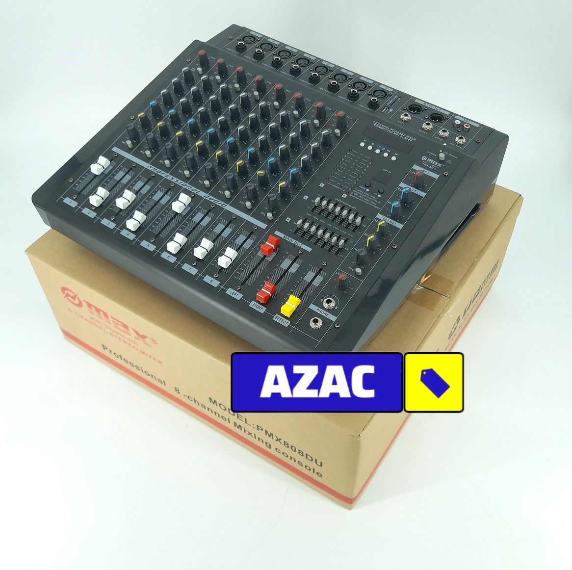Max PMX808D 8 Channel Powered Mixer Mixing Console Japan Made