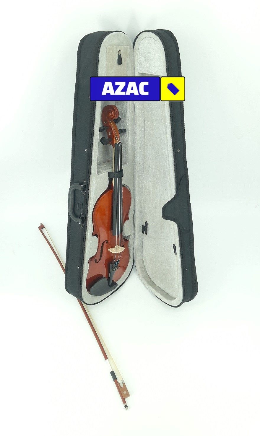 Generic Full Size 4-4 Violin with Bow, Rosin, and Hard Case