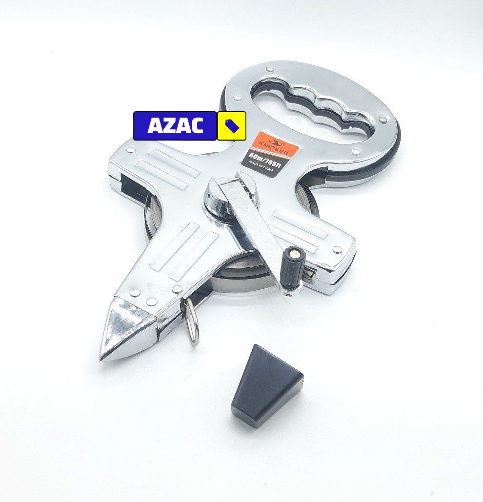 50m 165ft Open Reel Surveyor Stainless Steel Tape Measure