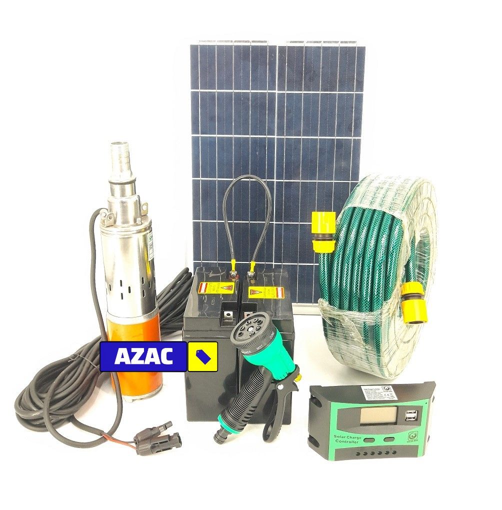 24V Complete Deep Well Pump Solar Irrigation Kit with Battery