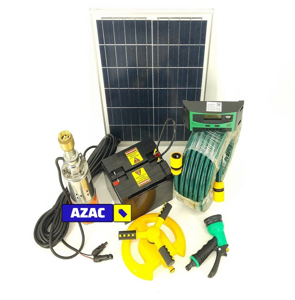 24V Complete Deep Well Pump Solar Irrigation Kit with Battery