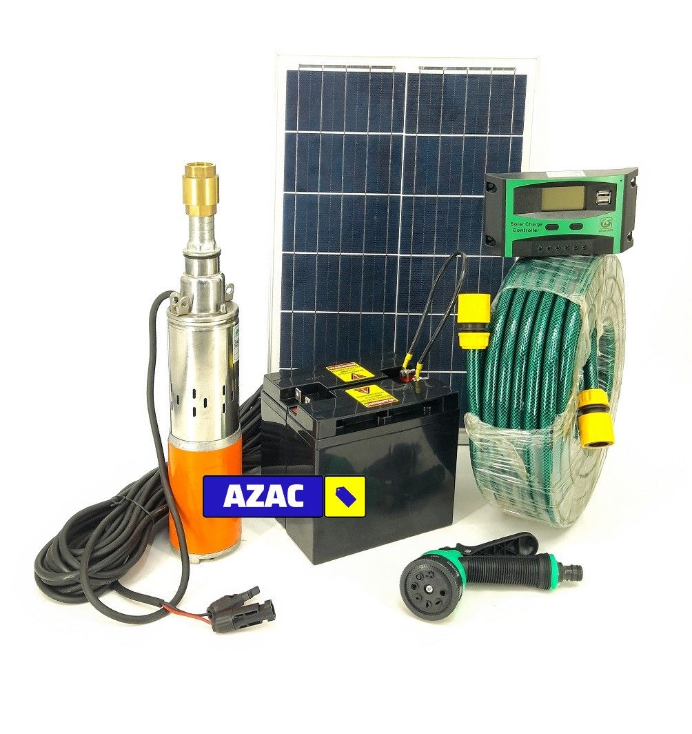 24V Complete Deep Well Pump Solar Irrigation Kit with Battery