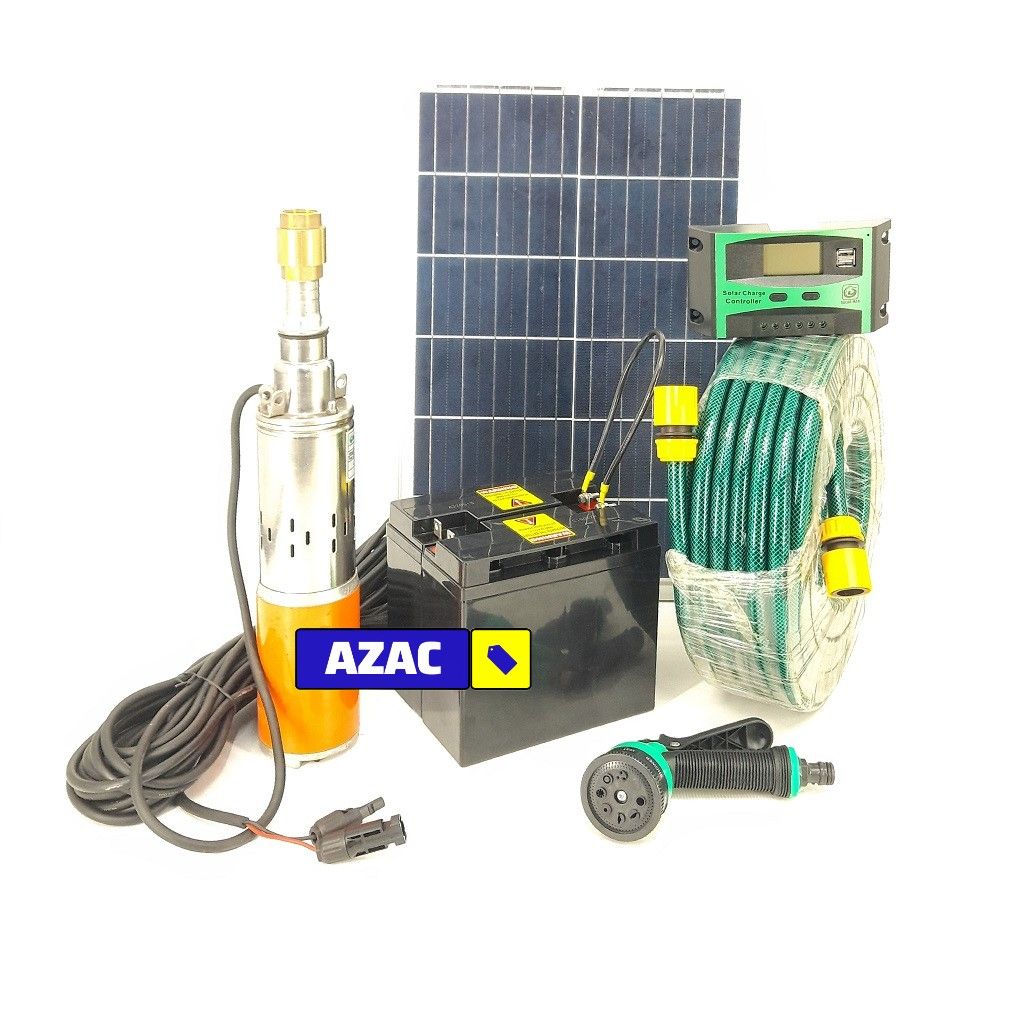 24V Complete Deep Well Pump Solar Irrigation Kit with Battery
