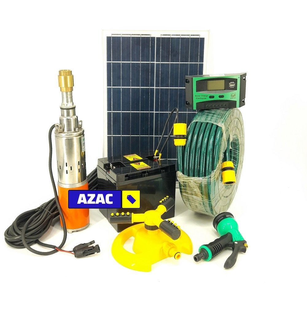 24V Complete Deep Well Pump Solar Irrigation Kit with Battery