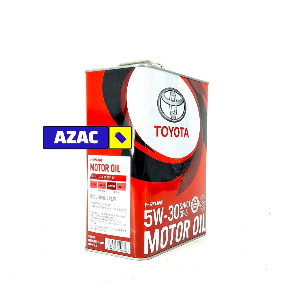Toyota SN CF GF-5 SAE 5W-30 Fully Synthetic Engine Oil 4L