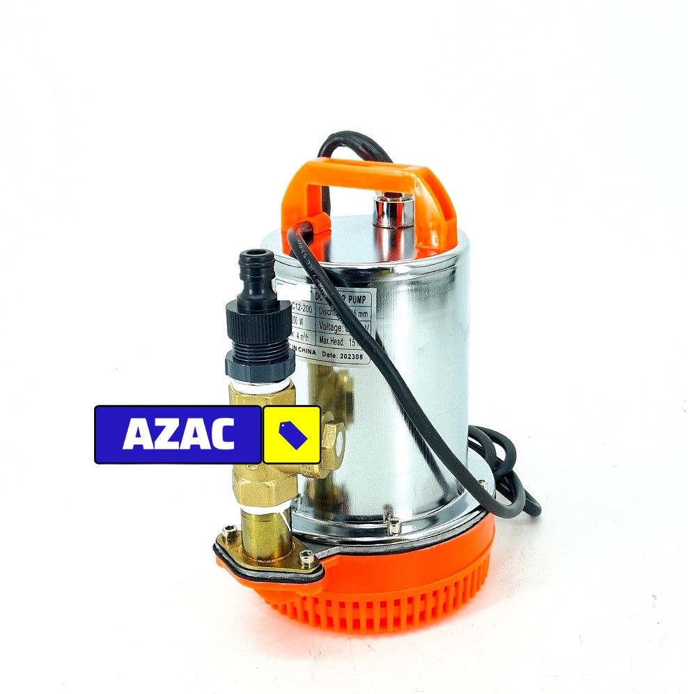 DC12-200 12V Submersible Solar Pump 15M 200W with Valve