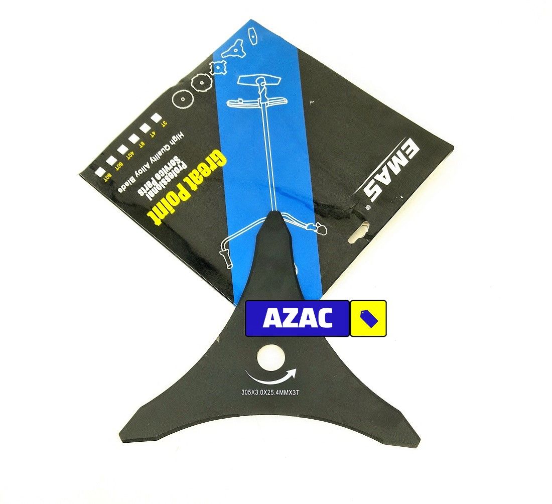 Heavy Duty 3T Brushcutter Blade 305 x 25.4 x 3.0mm