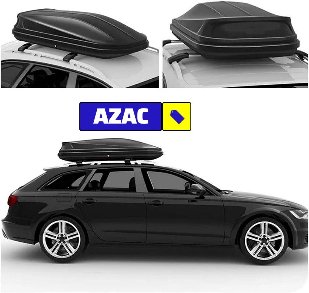 580L Car Rooftop Cargo Carrier Box, Black
