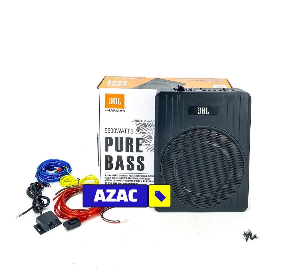 5500Watts PURE BASS Underseat Subwoofer with Built-in Amp