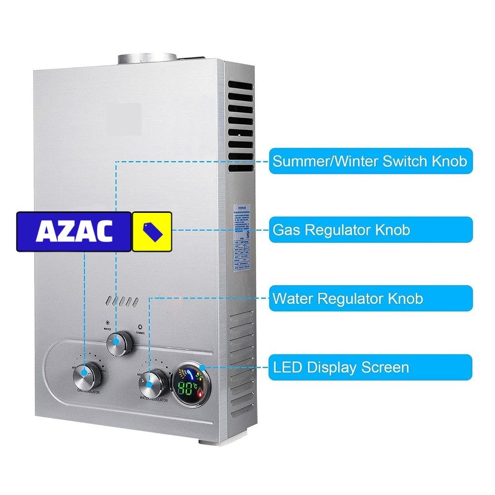 12L Tankless Water Geyser Gas Water Heater