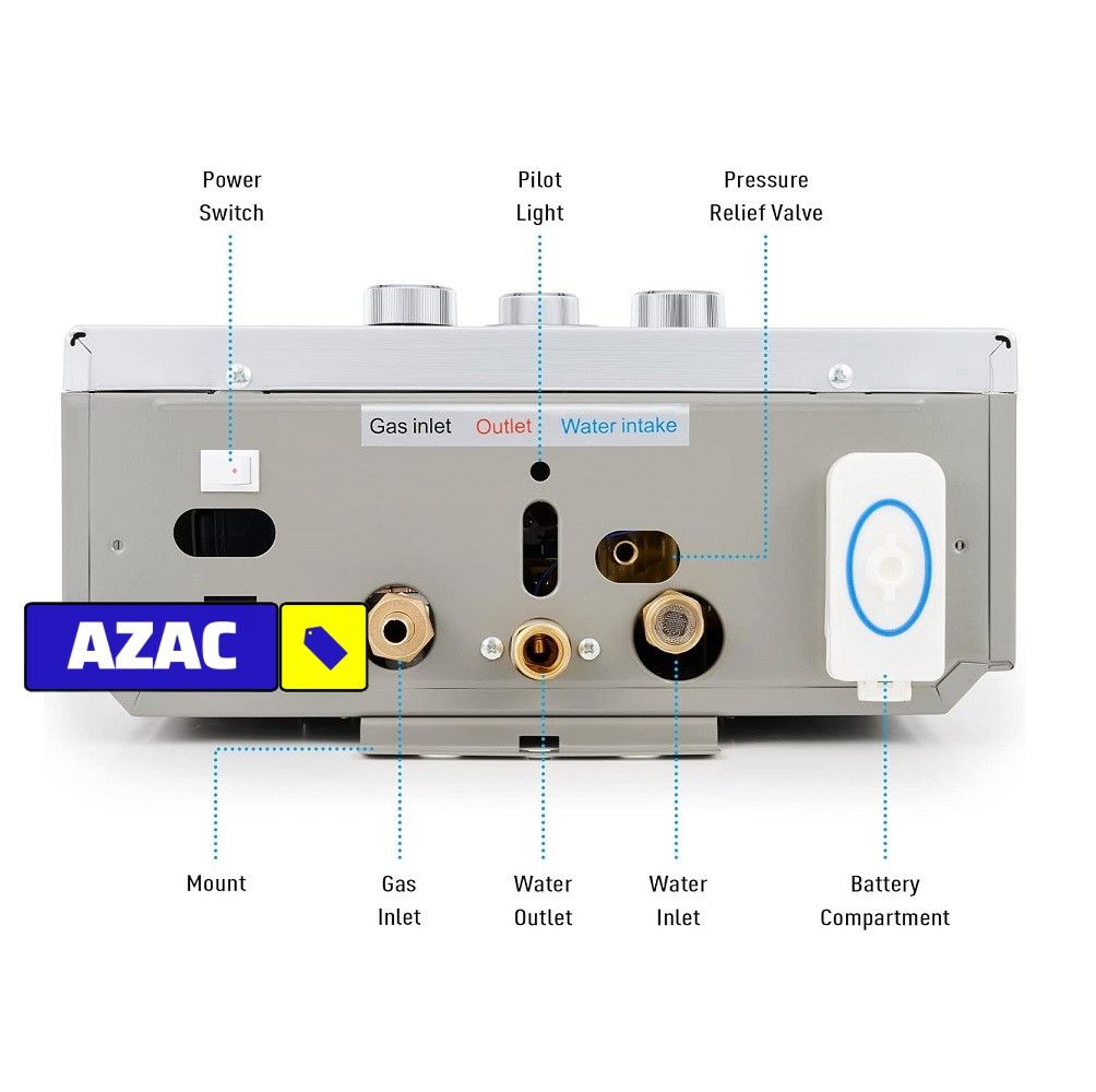 12L Tankless Water Geyser Gas Water Heater