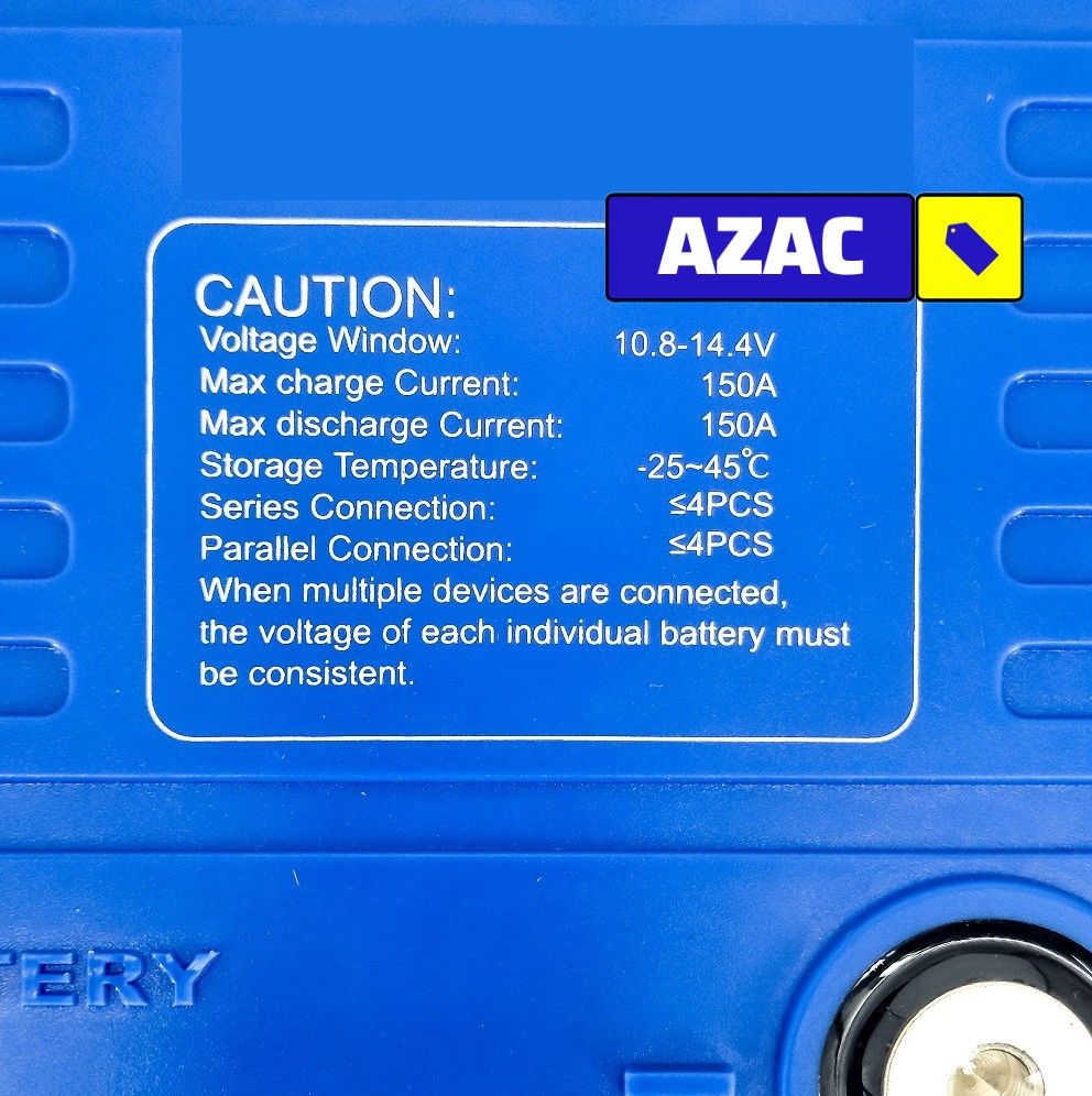 12.8V 200AH BMS150A Deep Cycle Solar Lithium Battery