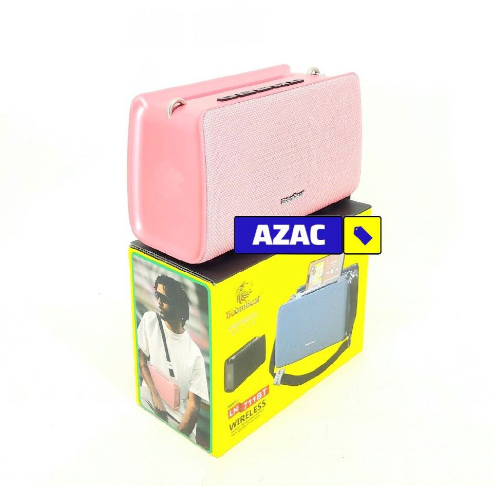 PINK BoomBest LN711BT Super Bass Bluetooth Speaker Radio