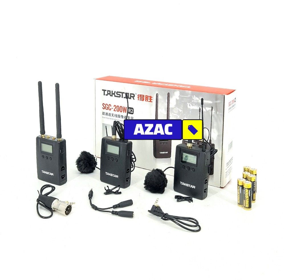 TAKSTAR SGC 200W R2 Dual Channel Wireless Camera Microphone