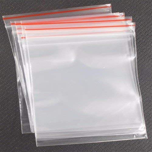DURABLE 100 Pcs Ziplock Bags Resealable Cello Bags, Self Sealing Thick OPP, Poly Zip Lock Plastic Bags,Cellophane Bags for Cookies,Travel, Storage, Packaging