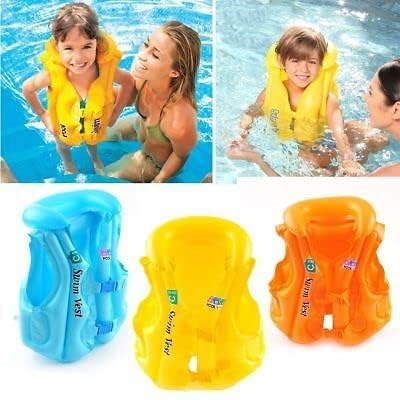 PRACTICAL Swim Jacket Vest for Kids/Swim Air Jacket Kids Swim Vest Life Jacket Swimming Aid for Toddlers with Adjustable Safety Strap- Small