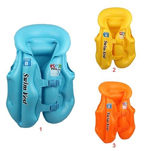 PRACTICAL Swim Jacket Vest for Kids/Swim Air Jacket Kids Swim Vest Life Jacket Swimming Aid for Toddlers with Adjustable Safety Strap- Small