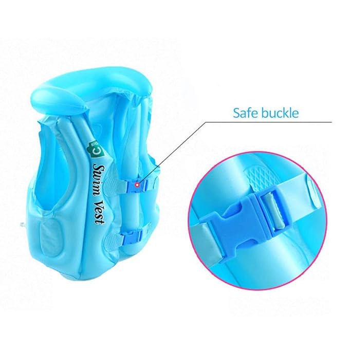 PRACTICAL Swim Jacket Vest for Kids/Swim Air Jacket Kids Swim Vest Life Jacket Swimming Aid for Toddlers with Adjustable Safety Strap- Small
