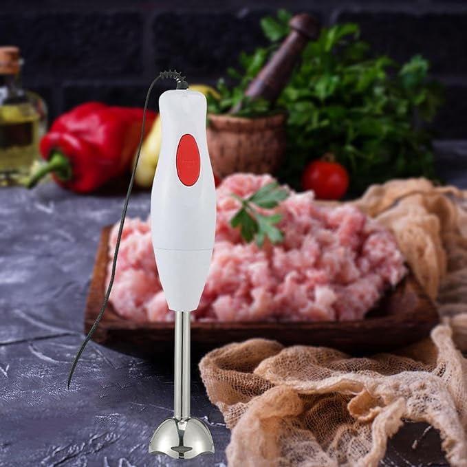 LATEST DESIGN Handblender Portable Hand Blender Electric Mixer Easy to Use Electric Meat Grinder Food Mixer for Household, Stainless Steel