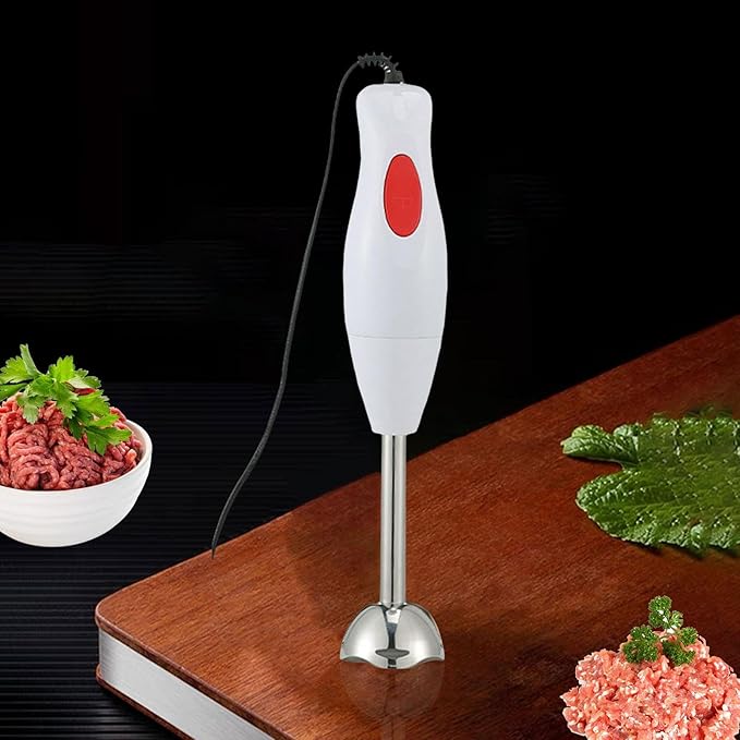 LATEST DESIGN Handblender Portable Hand Blender Electric Mixer Easy to Use Electric Meat Grinder Food Mixer for Household, Stainless Steel