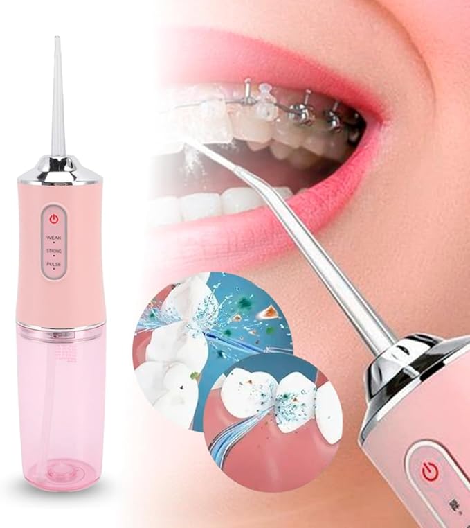 PREMIUM 4 nozzles Teeth and braces cleaning solution New Dental Water Jet Irrigator 1400rpm Teeth Cleaner 3 Modes Oral Hygiene Cleaning Machine