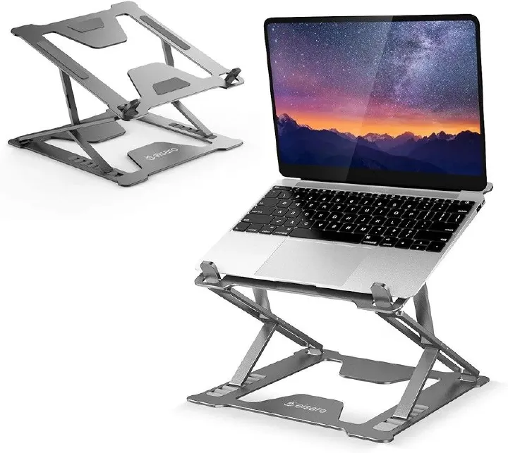 CLASSY Plastic Laptop Stand Holder Laptop Stand Notebook Riser Laptop Accessories Ergonomic Foldable Adjustable for Laptop (10-13 Inch)