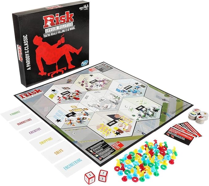 PREMIUM Risk Office Politics Board Game Parody Adult Party Game Office Politics Board Game A Classic Funny Adult Party Game Complete