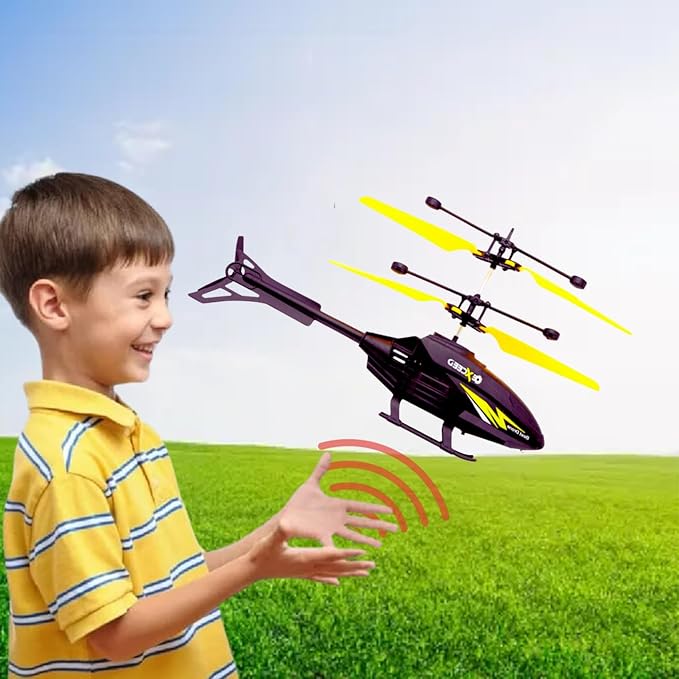 NEW RELEASE Induction Aircraft Remote Controlled Helicopter with Unbreakable Dual Rotating Blades, Helicopter Flying Toy