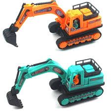 FUN Excavator RC  Remote Control Excavator Toy Digger Hydraulic Construction Vehicles with Alloy Shovel,RC Digger Tractor Toy Car,RC Trucks Toys for Boys Girls Kids