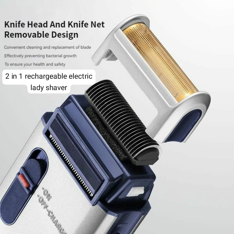 PREMIUM Electric Shaver Bikini Area Hair Remover. Painless Body Hair Remover. Electric wet and dry shaver for men, electric beard shaver, portable rechargeable electric shaver for men
