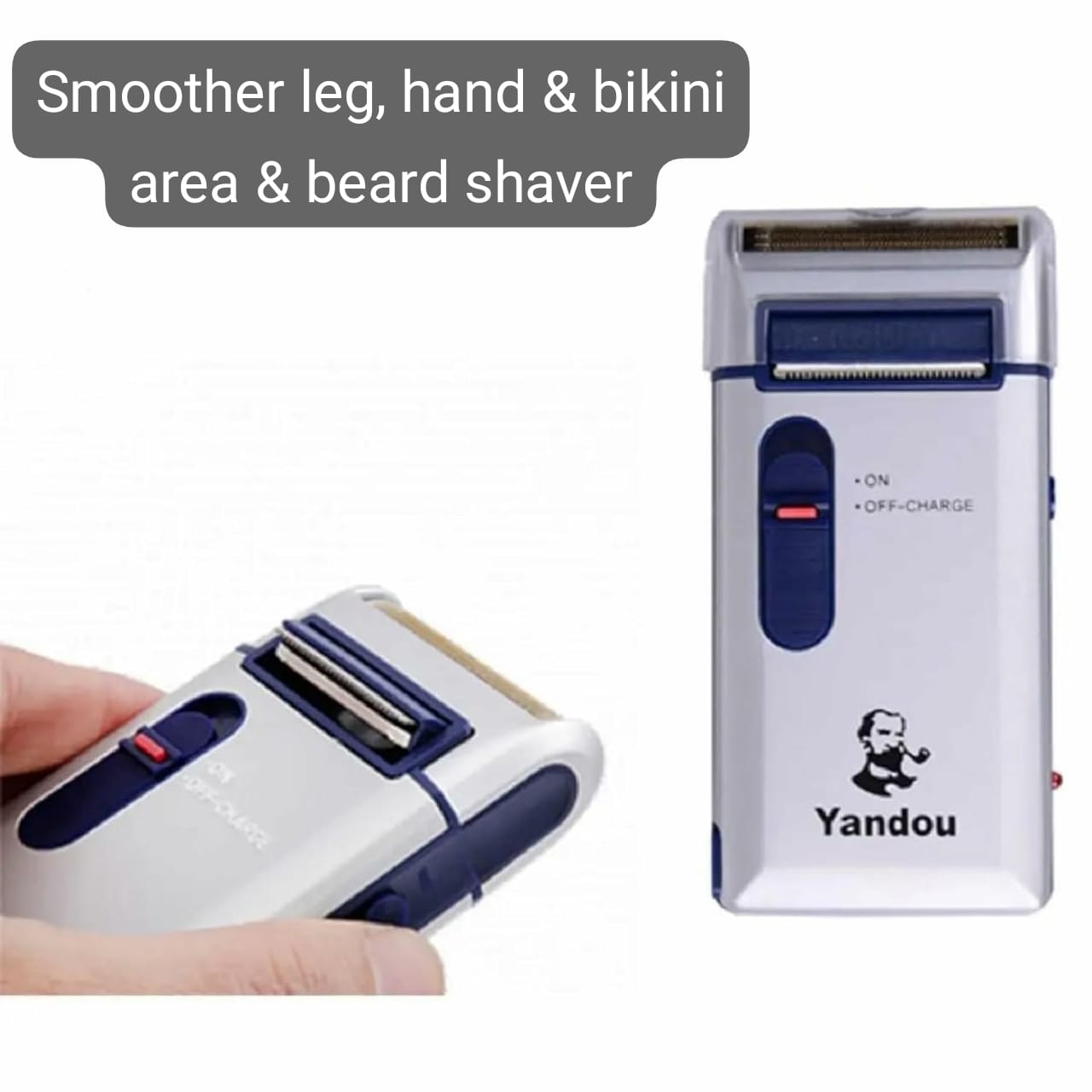 PREMIUM Electric Shaver Bikini Area Hair Remover. Painless Body Hair Remover. Electric wet and dry shaver for men, electric beard shaver, portable rechargeable electric shaver for men