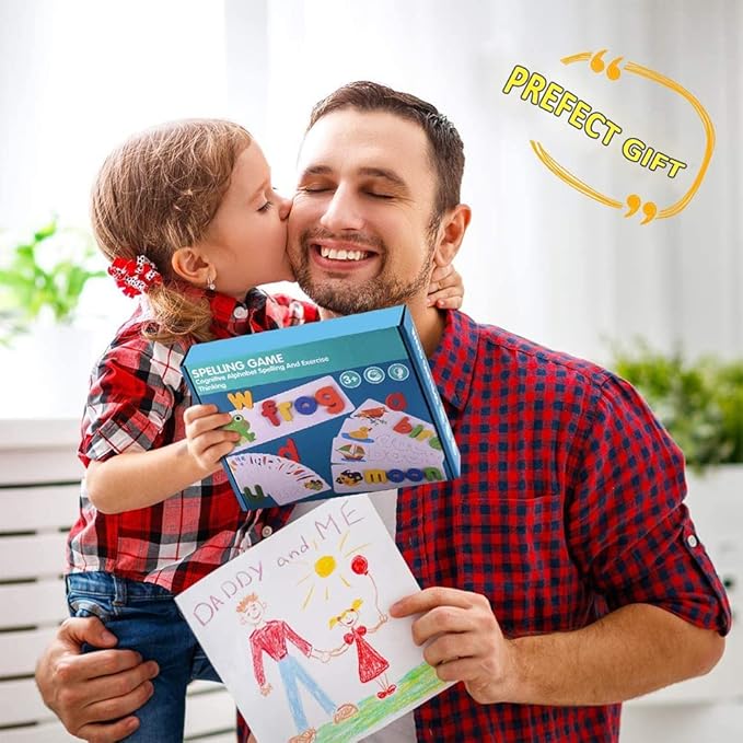 PREMIUM Spelling Game for Kids, ABC Learning Toys for Toddlers Kids Boys Girls Age 3-8 Preschool Toys Educational Toys Halloween Toys Gifts Birthday Gifts for 3-7 Year Olds