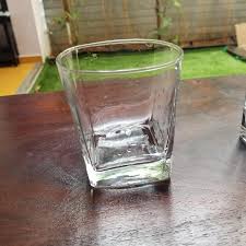 PREMIUM 6Pcs Square Glasses Whiskey Glasses Set of 6 pcs  Bar Glass for Drinking Bourbon, Whisky, Scotch, Cocktails, Cognac- Old Fashioned Cocktail Tumblers