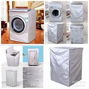 DURABLE Front Load Washing Machine Cover Waterproof Dustproof Washer Dryer Cover with Zipper and Perspective Window ,Fit for Front Load - Fits Up To 12Kgs