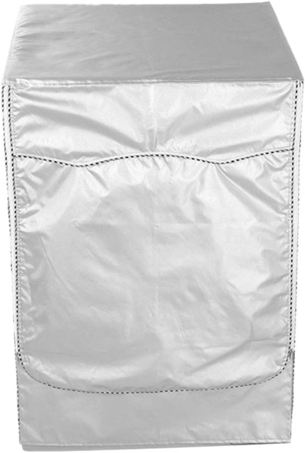 DURABLE Front Load Washing Machine Cover Waterproof Dustproof Washer Dryer Cover with Zipper and Perspective Window ,Fit for Front Load - Fits Up To 12Kgs