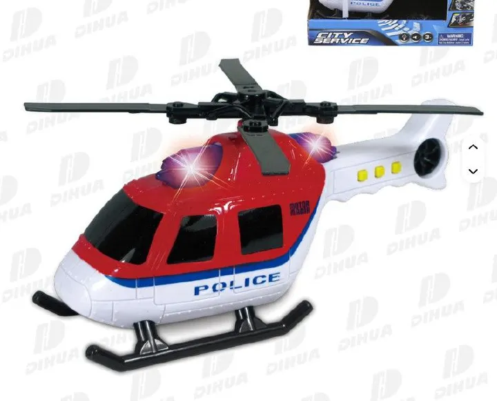 Police Helicopter Kids Toy,Spinning Propeller Rescue Aircraft, Action Play Helicopter for Boys and Girls, Imaginative Adventure Toy, Indoor Outdoor Fun, Role-Play Flight Toy, Gift for Children