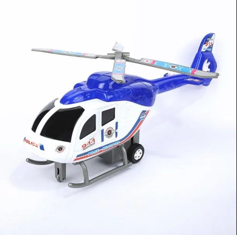 Police Helicopter Kids Toy,Spinning Propeller Rescue Aircraft, Action Play Helicopter for Boys and Girls, Imaginative Adventure Toy, Indoor Outdoor Fun, Role-Play Flight Toy, Gift for Children