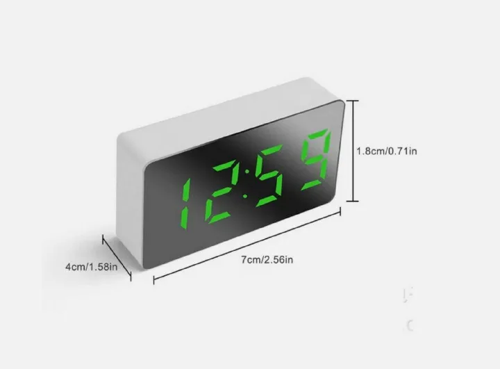 Digital Alarm Clock ,  LED Bedside Clock with Bright Display, Adjustable Time and Alarm Settings, Nightlight Function, Easy-to-Read Screen, Modern Design for Bedroom, Office, Kids, and Home Use