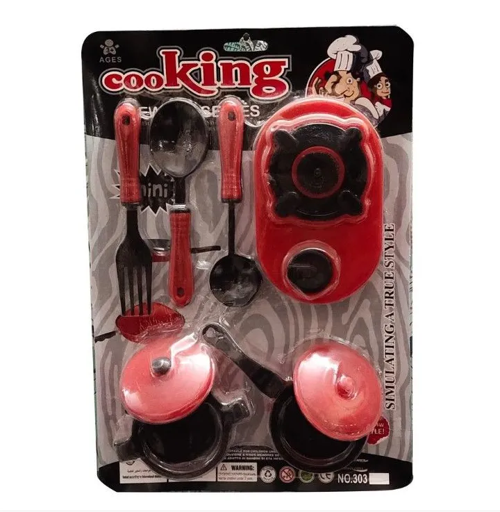 Kids Pretend Play Kitchen Cooking Set – Plastic Cookware Toy with Stove, Pots, Pans, Utensils, Imaginative Role-Playing Fun, Educational Creative Playset, Durable Non-Toxic Material, Perfect Gift