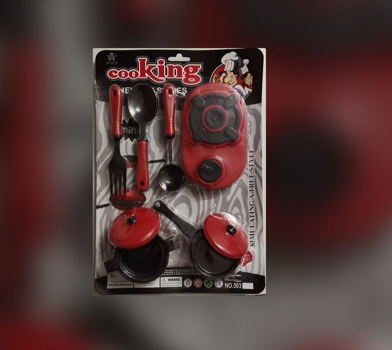 Kids Pretend Play Kitchen Cooking Set – Plastic Cookware Toy with Stove, Pots, Pans, Utensils, Imaginative Role-Playing Fun, Educational Creative Playset, Durable Non-Toxic Material, Perfect Gift