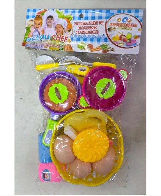 Kids Pretend Play Cooking Kitchen Set – Plastic Pots, Pans, Utensils and Food Toys, Imaginative Role-Playing Fun, Educational Creative Playset, Durable Non-Toxic Material, Safe for Toddlers and Child