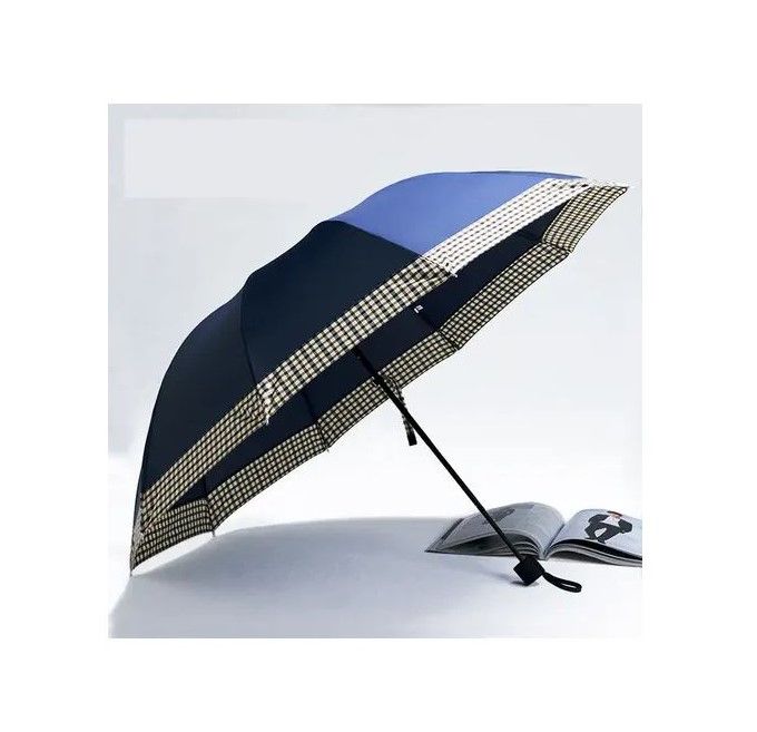 Large Strong Umbrella with Automatic Opening Soft Elastic Handle Fits 2-3 Adult Persons Spacious Sun Protection for Moms Highly Portable Best for Travels (Best Choice)