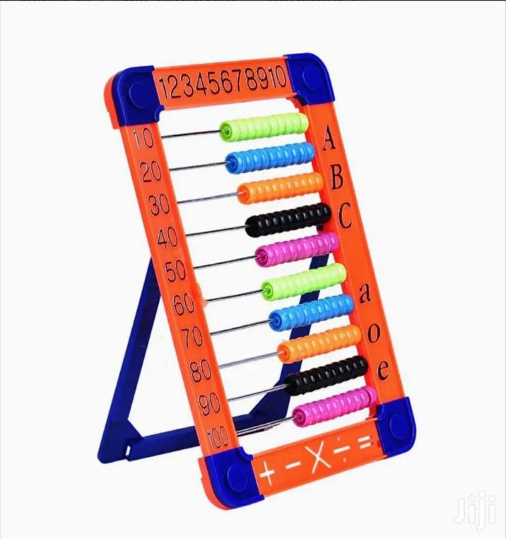 Plastic Abacus Educational Toy for Kids Counting Beads Math Learning Frame Early Education Montessori Toy Colorful Number Teaching Tool for Toddlers School Home Use