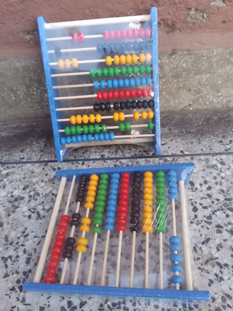 SmartStart Wooden Abacus – 10-Row Educational Counting Toy with 100 Colorful Beads for Kids, Early Math Learning, Addition & Subtraction Practice