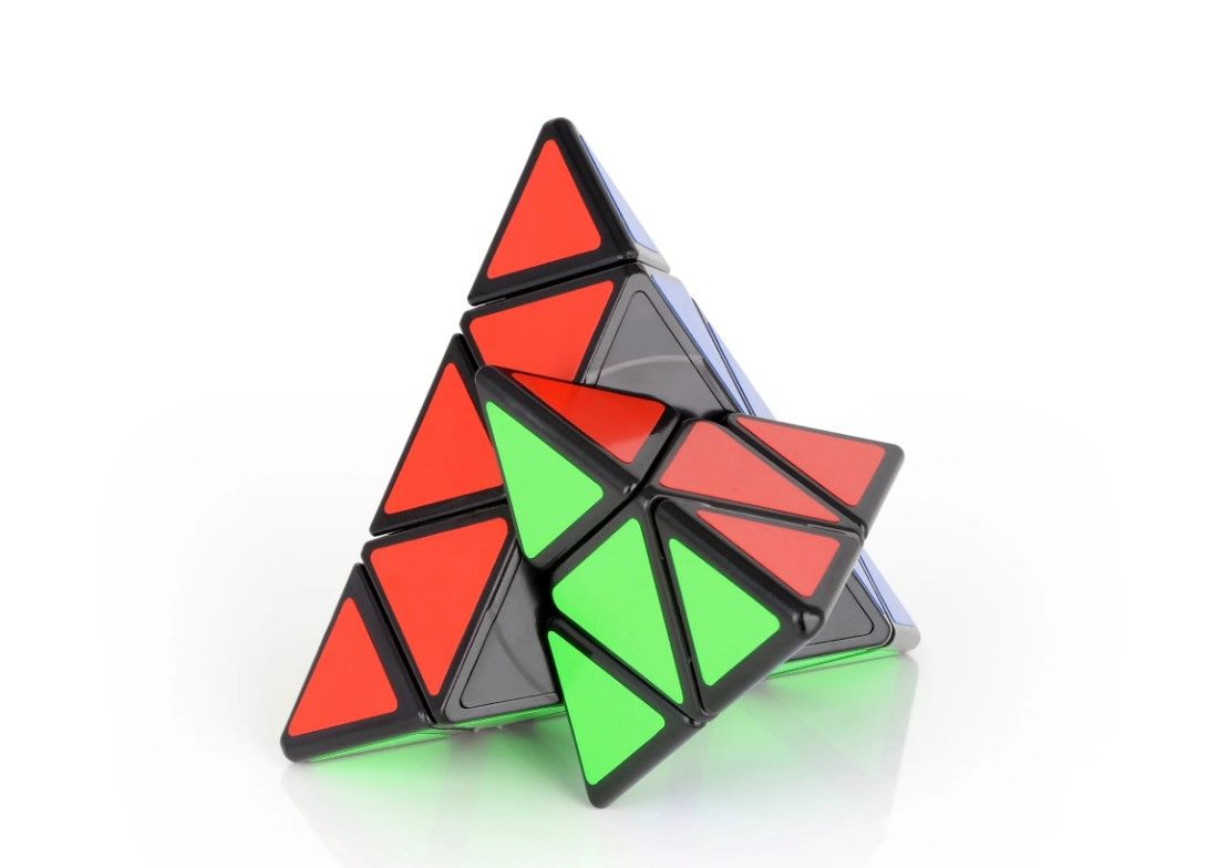 Fantasy CUBE Pyraminx Speed Cube – 3-Sided Triangle Puzzle, Smooth Turning, Adjustable Tightness, Anti-Pop Design, Brain Teaser for Kids & Adults
